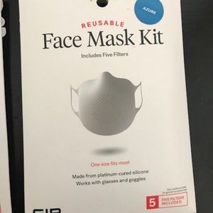 BRAND NEW UNOPENED GIR Silicone FACE Mask Kits Azure Reusable